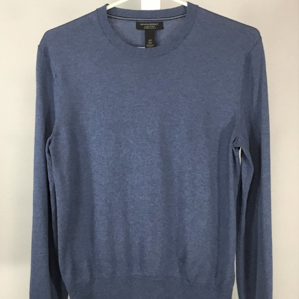 Banana Republic Blue Silk-Cashmere Sweater size S